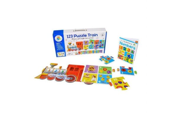 Building Blocks 123 Puzzle Train - Image 3
