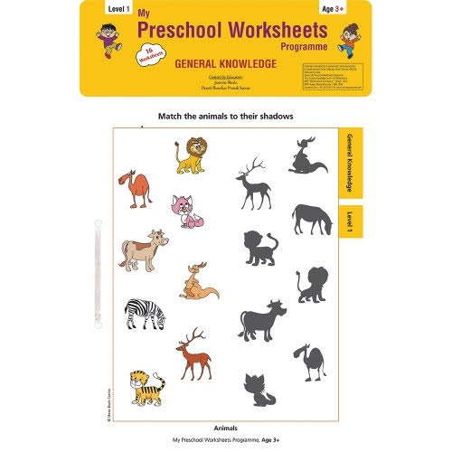 Preschool Worksheets-General Knowledge Level 1