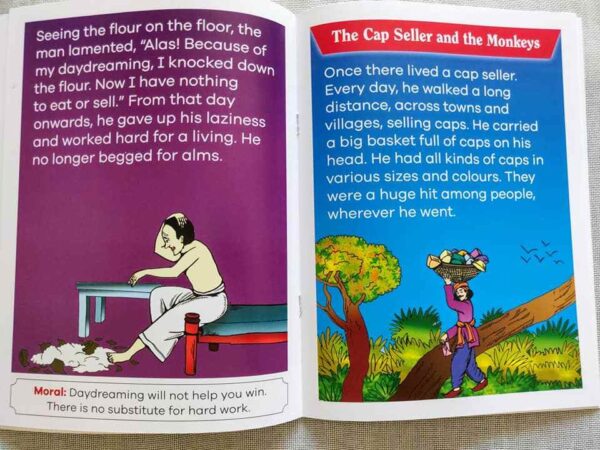 Panchatantra Lazy Man and his Dream/Cap Seller and Monkey - Image 2