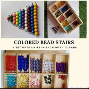 Montessori Colored Bead Stairs