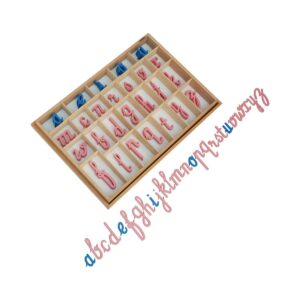 Movable Alphabets Cursive/Print set-Montessori Material