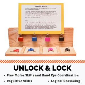 Unlock and Lock Board Montessori Toy