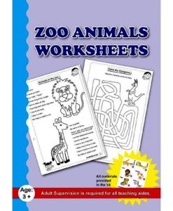 Zoo Animals Worksheet With Craft Material