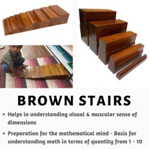Brown Stairs / The Broad Stair-Montessori Toy