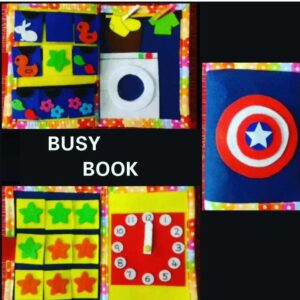 Captain America Cover-Four Activites Palmsize Busy Book