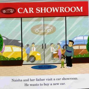 Naisha at the Car Showroom