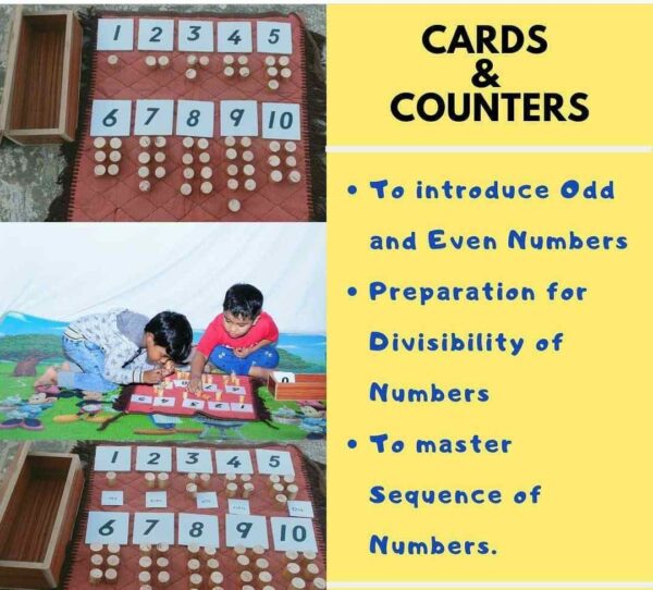 Cards and Counters Montessori Toy - Image 2