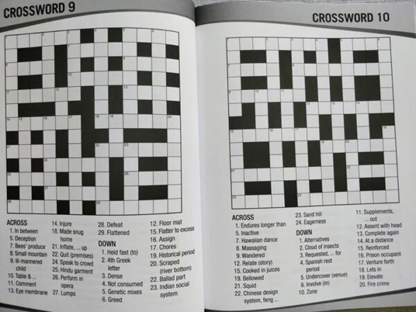 Puzzle Time Large Print Crossword Blue - Image 3