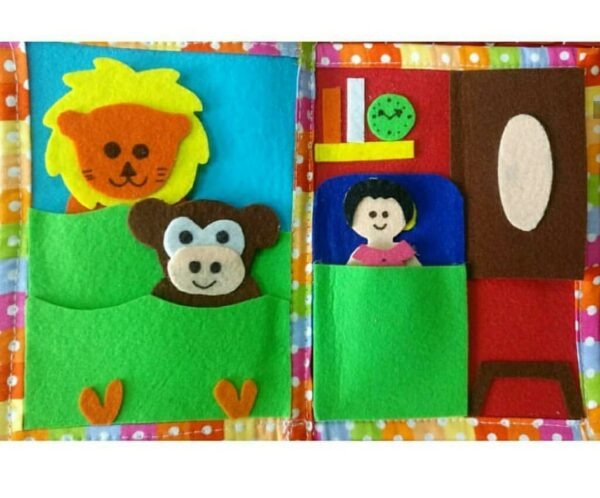 Doll Cover-Four Activites Palmsize Busy book - Image 3