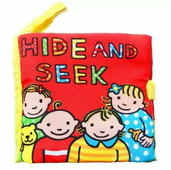 Hide and Seek Cloth Book with flaps and squeaker - Image 2
