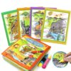 Reusable Magic Water Colouring Book Animals Orange - Image 4