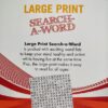 Puzzle Time Large Print Search A Word Red - Image 2