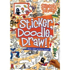 Sketch What? Sticker Doodle Draw (Orange)
