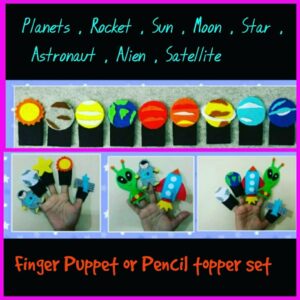 Solar System Finger Puppet Set